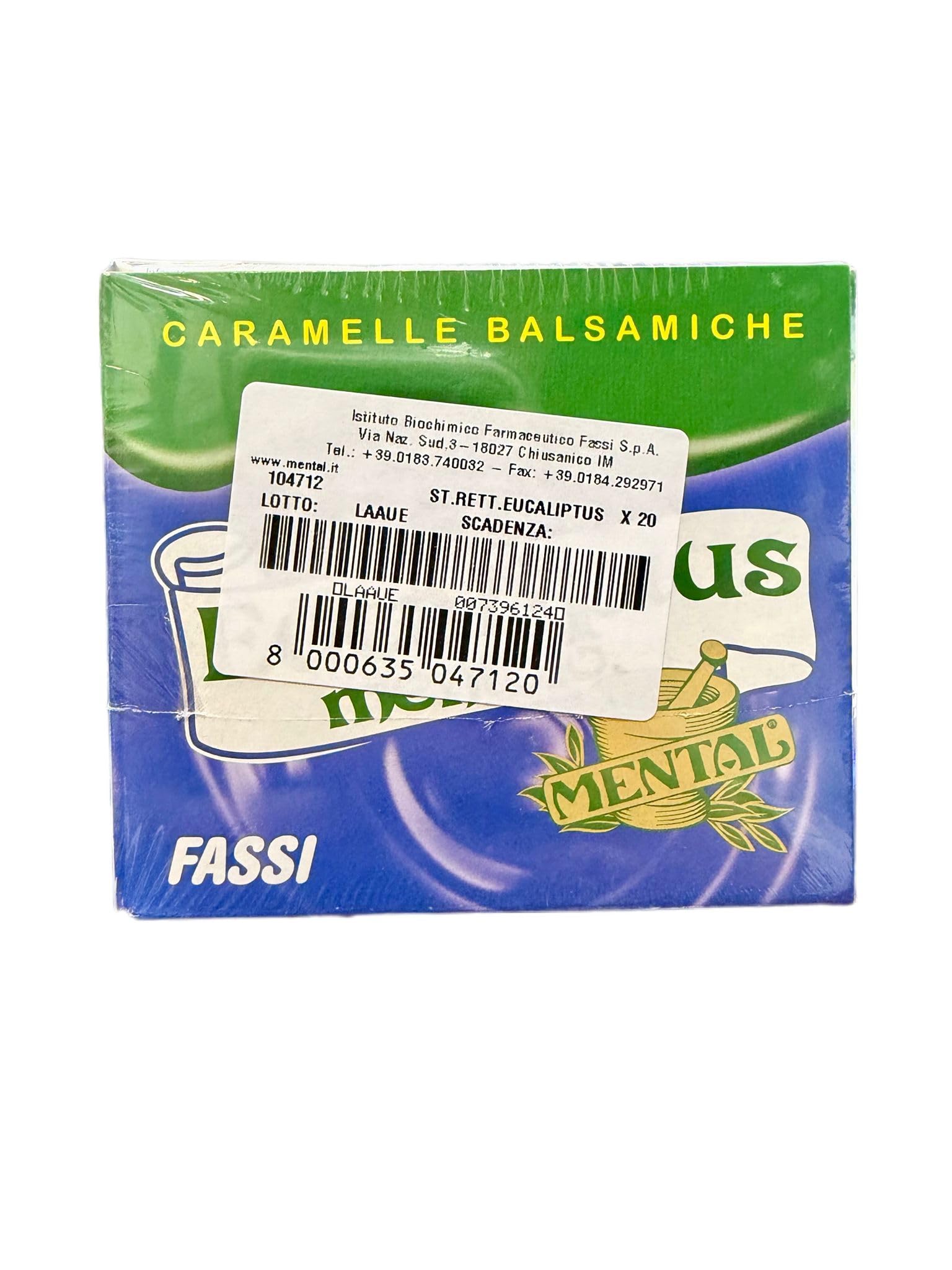 Eucaliptus Mentolo Fassi (20 stick)