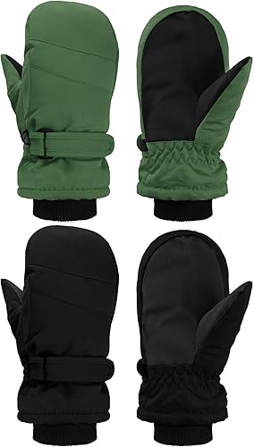 SATINIOR Guantes de nieve para niños, impermeables, guantes de esquí de invierno cálidos y gruesos para niñas y niños