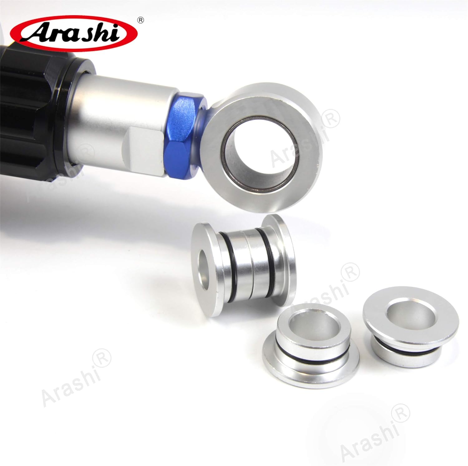 Arashi 330mm /13" Shock Absorber Rear Suspension Universal for Honda Yamaha Kawasaki Suzuki Sport/Street/Vintage Bikes Motorcycle Accessories Nitrogen Charged Gold GSX 750 Inazuma 1999-2007