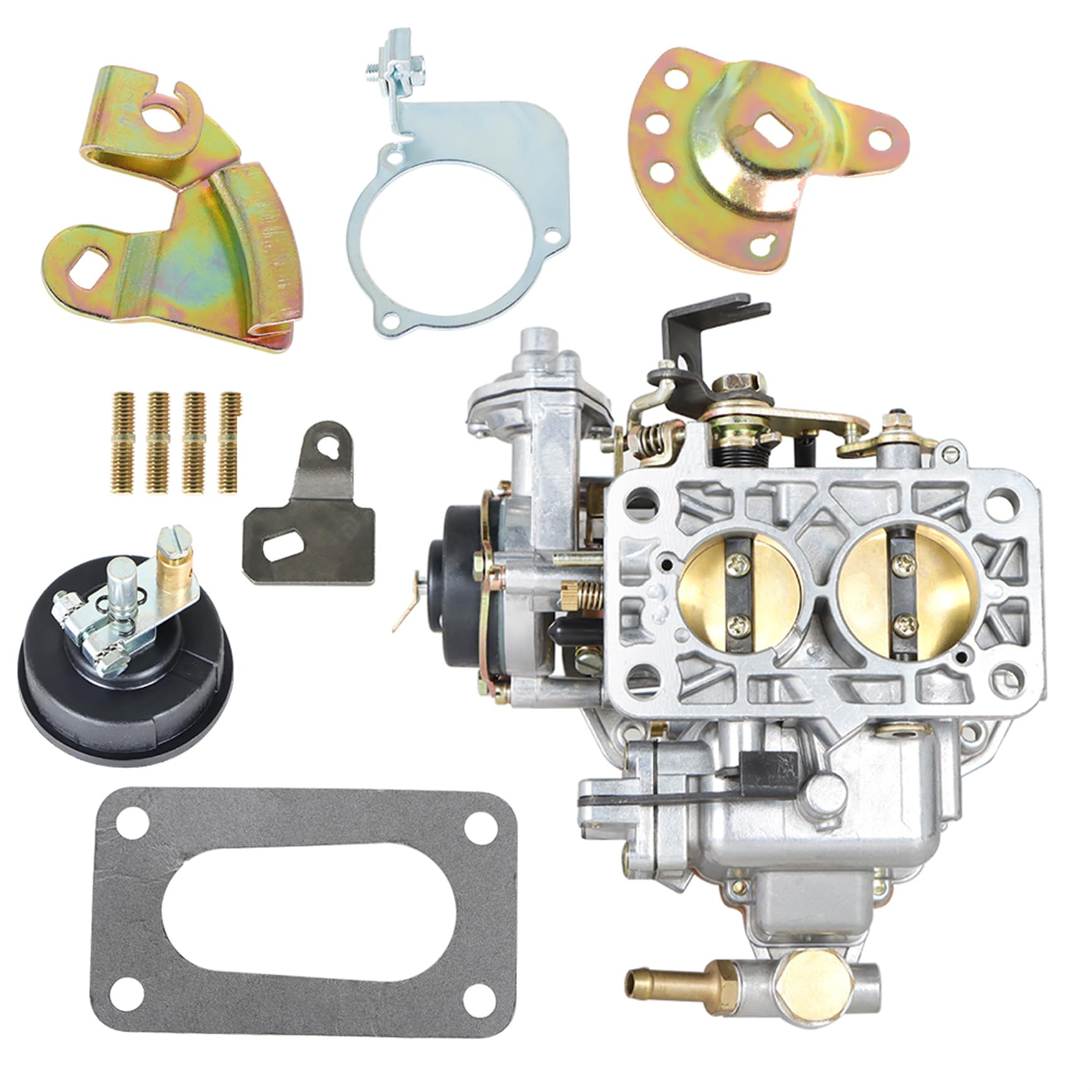 Silscvtt Carburetor 2 Barrel Replacement for Weber VW Bug Fiat Ford Mazda E/CHOKE 32/36 DFEV PROGRESSIVE CARBURETOR E/CHOKE