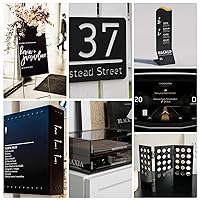 Vista 5 de KINLINK Láminas de plexiglás 6x12 de 1/8 pulgada de grosor - Lámina de acrílico negro fundido de 3mm, lámina de plástico policarbonato