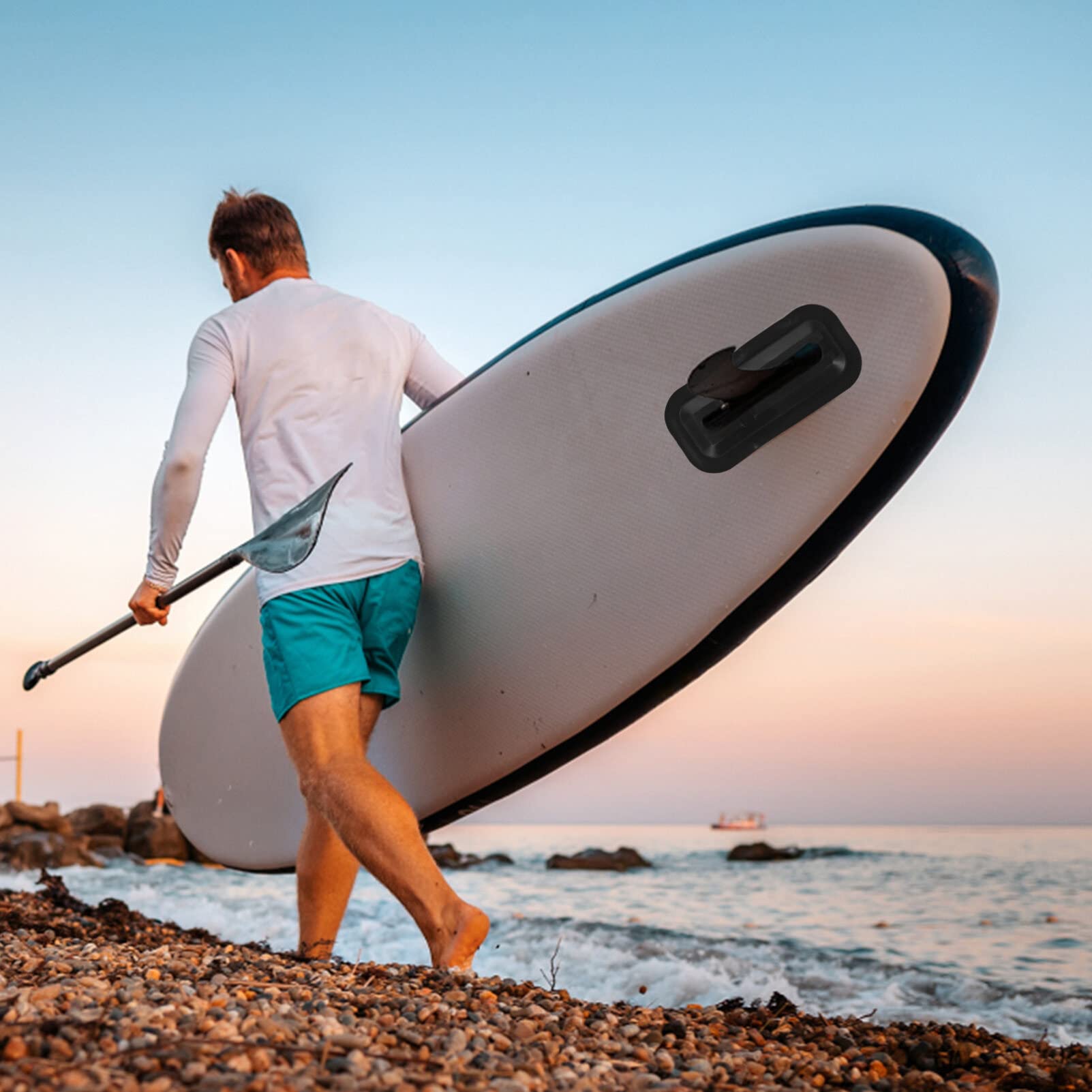 BESPORTBLE Aileron de Kayak Amovible 3 Pièces en PVC Noir pour Navigation
