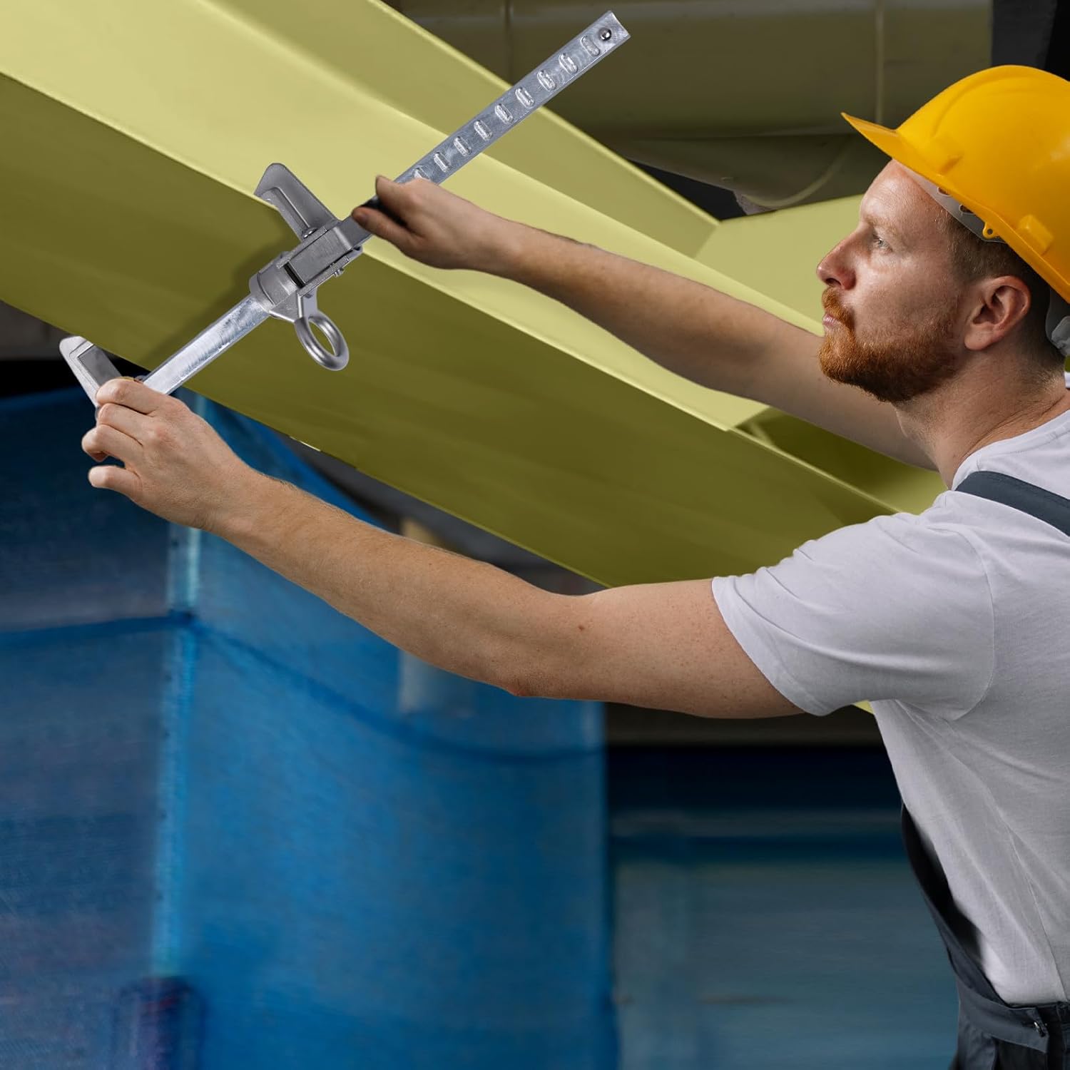 Beamer Fall Protection, Sliding I-Beam Clamp for 2" - 13", Aluminum material Makes the Beam Clamps Extremely lightweight | ANSI & OSHA Compliant