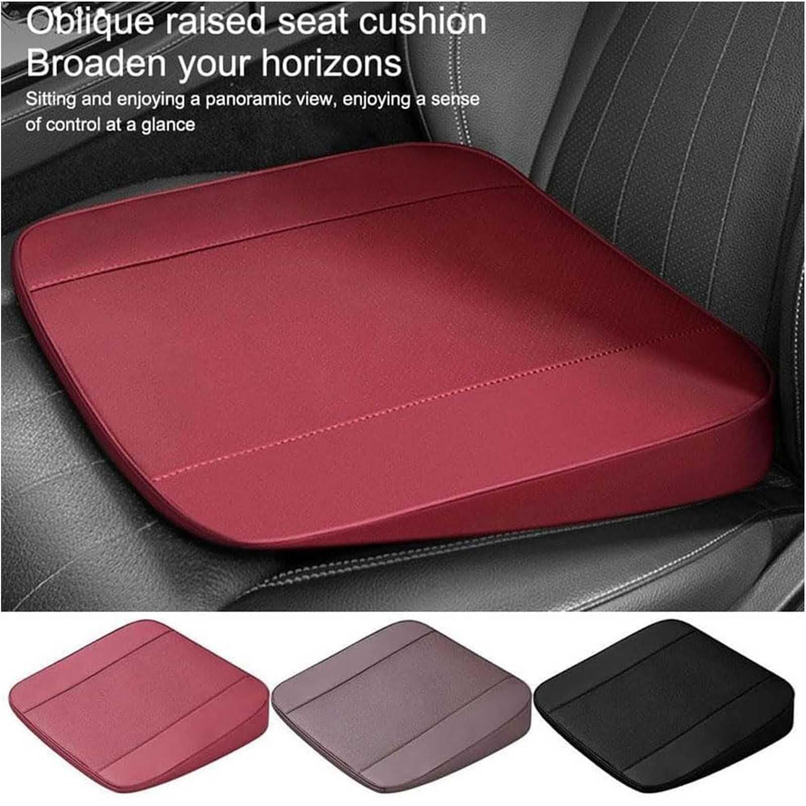 Coussin de Siège Auto pour Conducteur pour Peugeot 3008 5008, Mousse à Mémoire de Forme Ergonomique Soutien Lombaire Coccyx Voiture,Black-6 cm