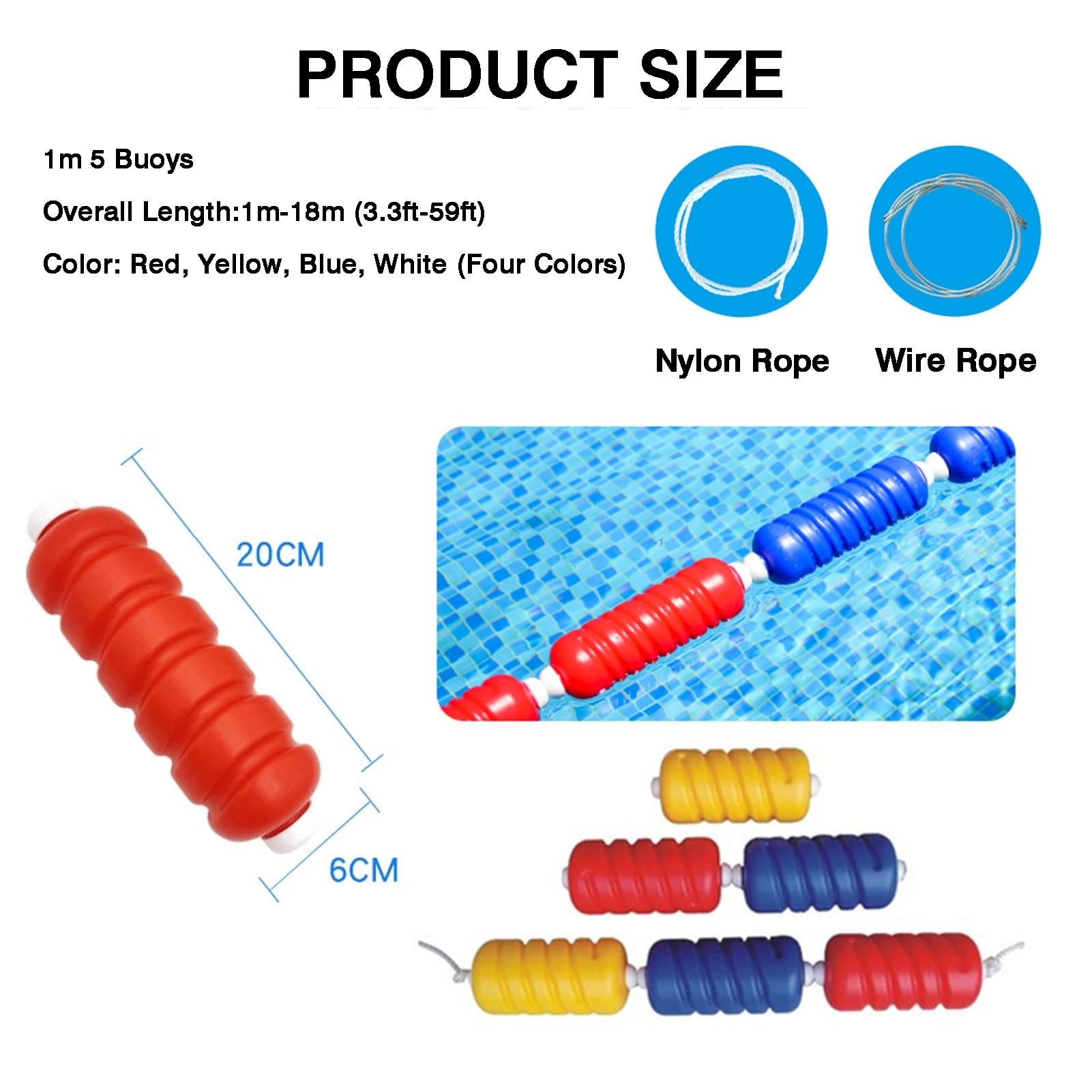 Lignes de Couloir de Piscine/diviseurs de Couloir – Conception hexagonale