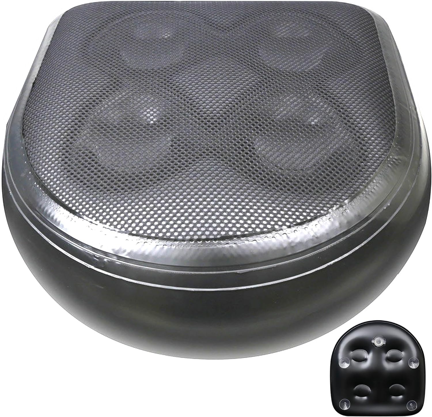 Little Syohe Spa Booster Seat Hot Tub Seat Inflatable Hot Tub Booster with 4 Suction Cups Hot Tub Seats for Inflatable Hot Tub & Spa (Black)