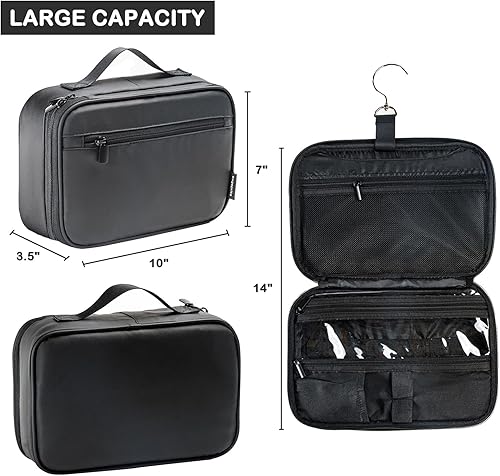 Miniatura 2 de Bolsa de aseo colgante para hombres y mujeres, bolsa de viaje BAGSPRITE para artículos de tocador, bolsa de afeitar resistente al agua para hombres