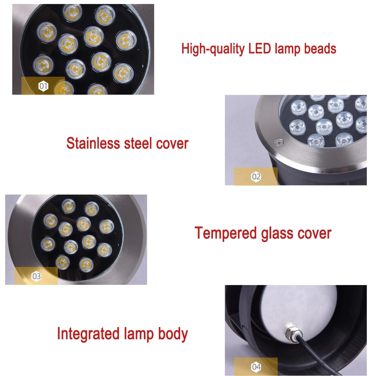Luci Paesaggistiche - Faretto LED, Faretto A LED Subacqueo Incorporato A Bassa Tensione CA 24 V, Fontana A LED Sommergibile Impermeabile IP68, Luce A LED Per Laghetto Decorativo Subacqueo(Blue,6W)