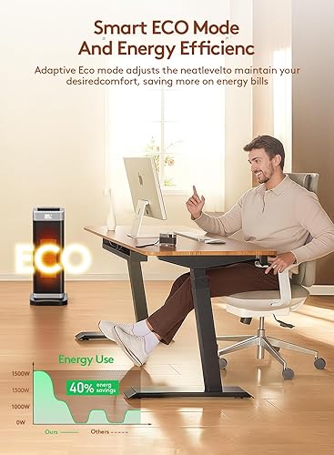 Miniatura 5 de Calentadores de espacio para uso en interiores, calentador de espacio portátil 3 en 1 con humidificadorluz ambiental, calentadores eléctricos con