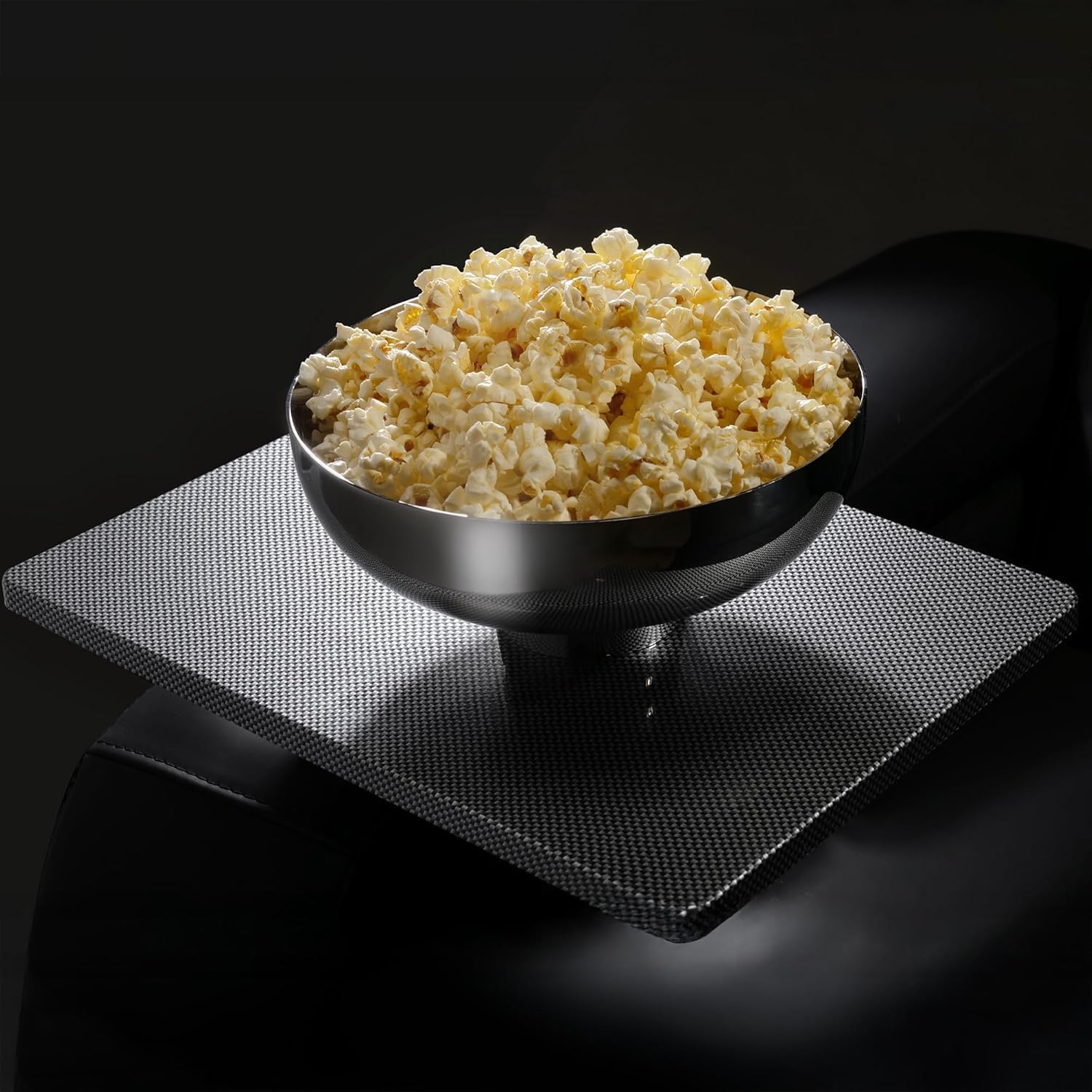 Tray Table Rotating Armrest for Valencia Theater Seating, Compact Side Tray for Snacks, Drinks and Electronics, Easy-Attach Design