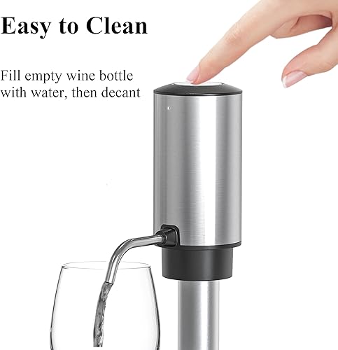 Miniatura 15 de Aireador de vino eléctrico, decantador de vino eléctrico, dispensador de vino, vertedor de vino, accesorios de vino, vertedor de brotes y regalos