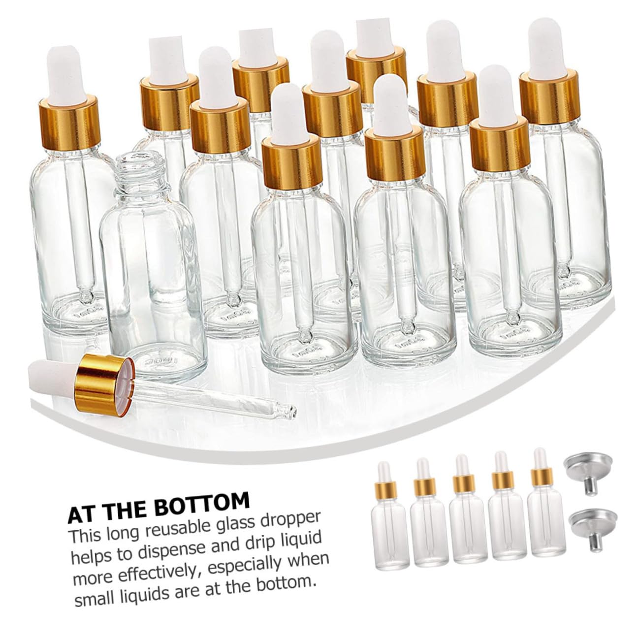 ULTECHNOVO 30 Ml Tropfflaschen aus Glas mit Schraubverschluss für Aromatherapie und Öl