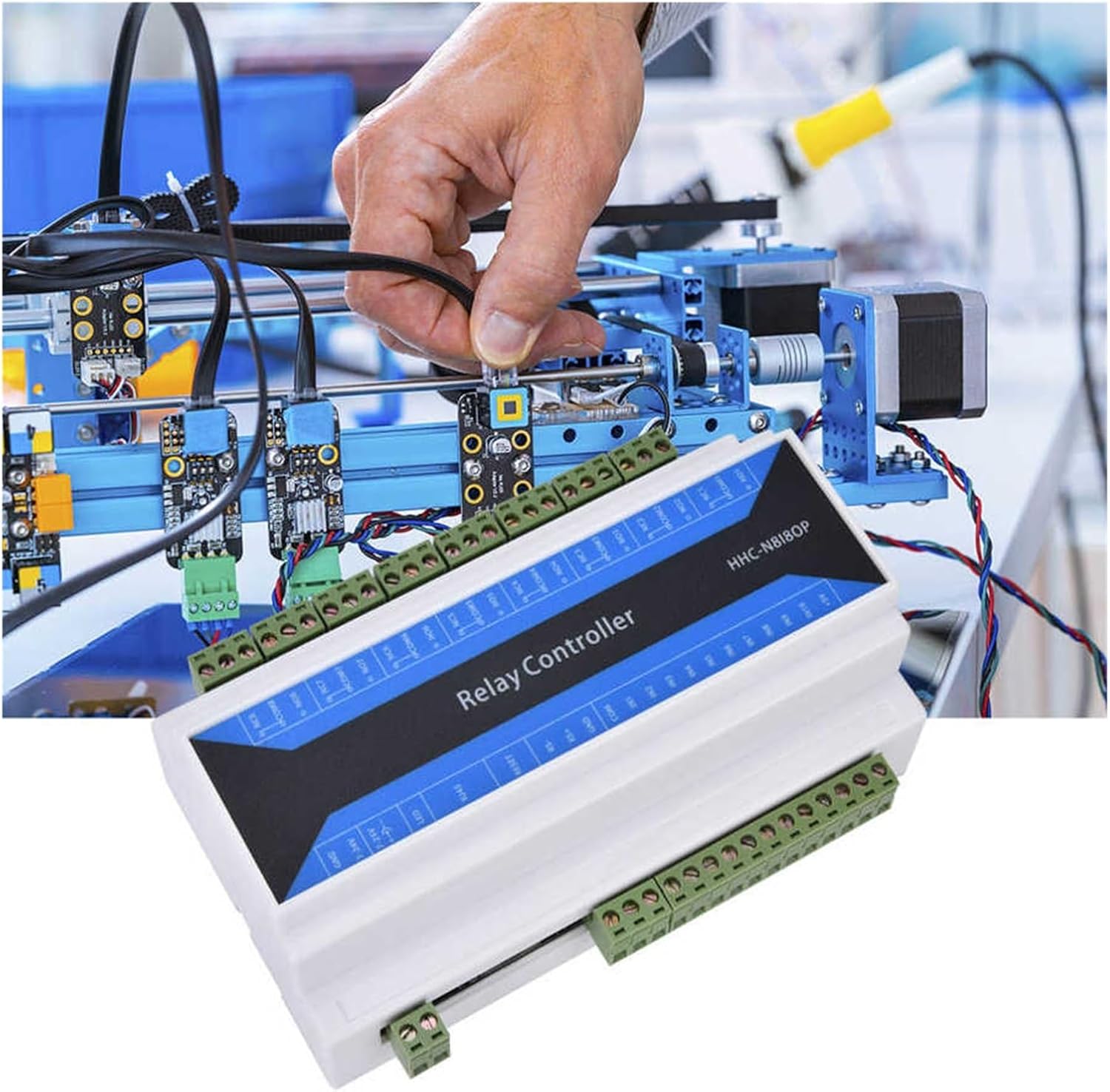 8-Channel Industrial Ethernet IP Network Relay Module Remote Controller Device Ethernet to RS485 bistable Relay Module Automatic