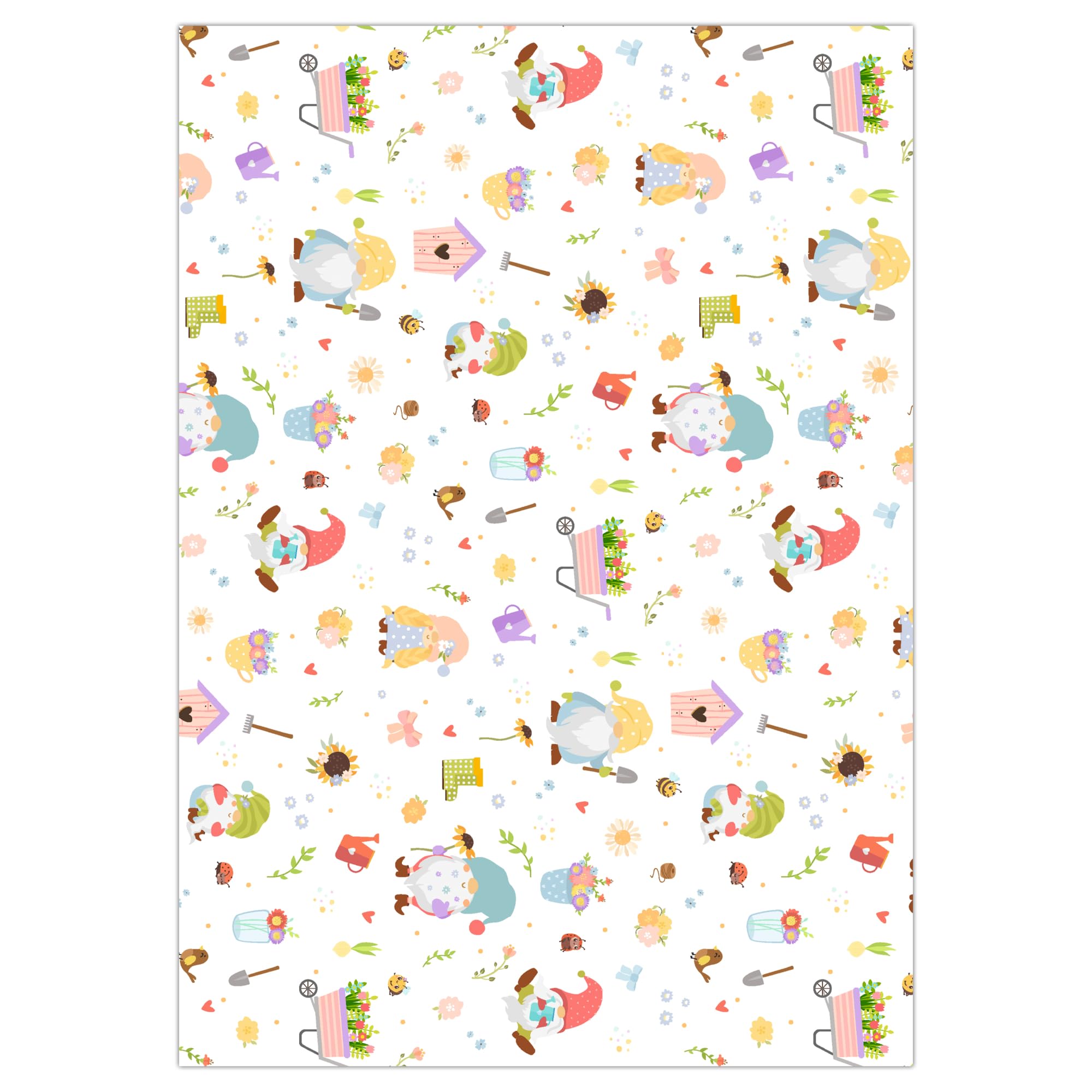 Ursus 54074601F Tracing Paper Gnome World Garden Gnome Design DIN A4 115 g/m² 25 Sheets Printed on One Side for Versatile Crafts