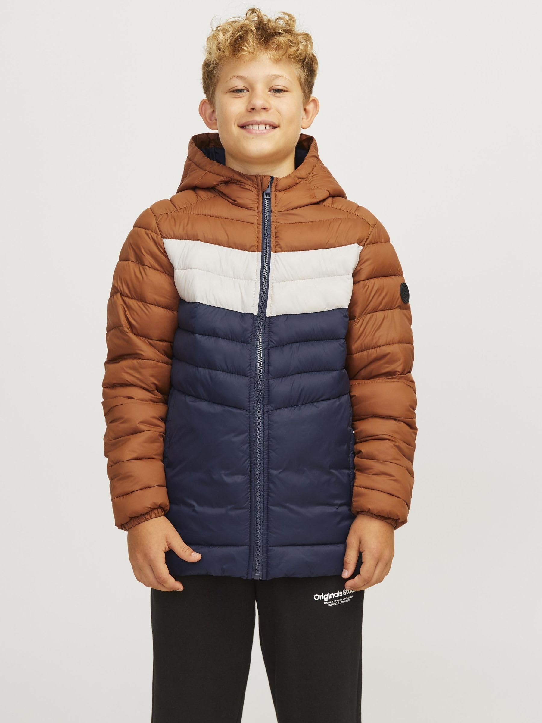 JACK & JONES Jjesprint Puffer Hood Jnr Chaqueta acolchada Niños