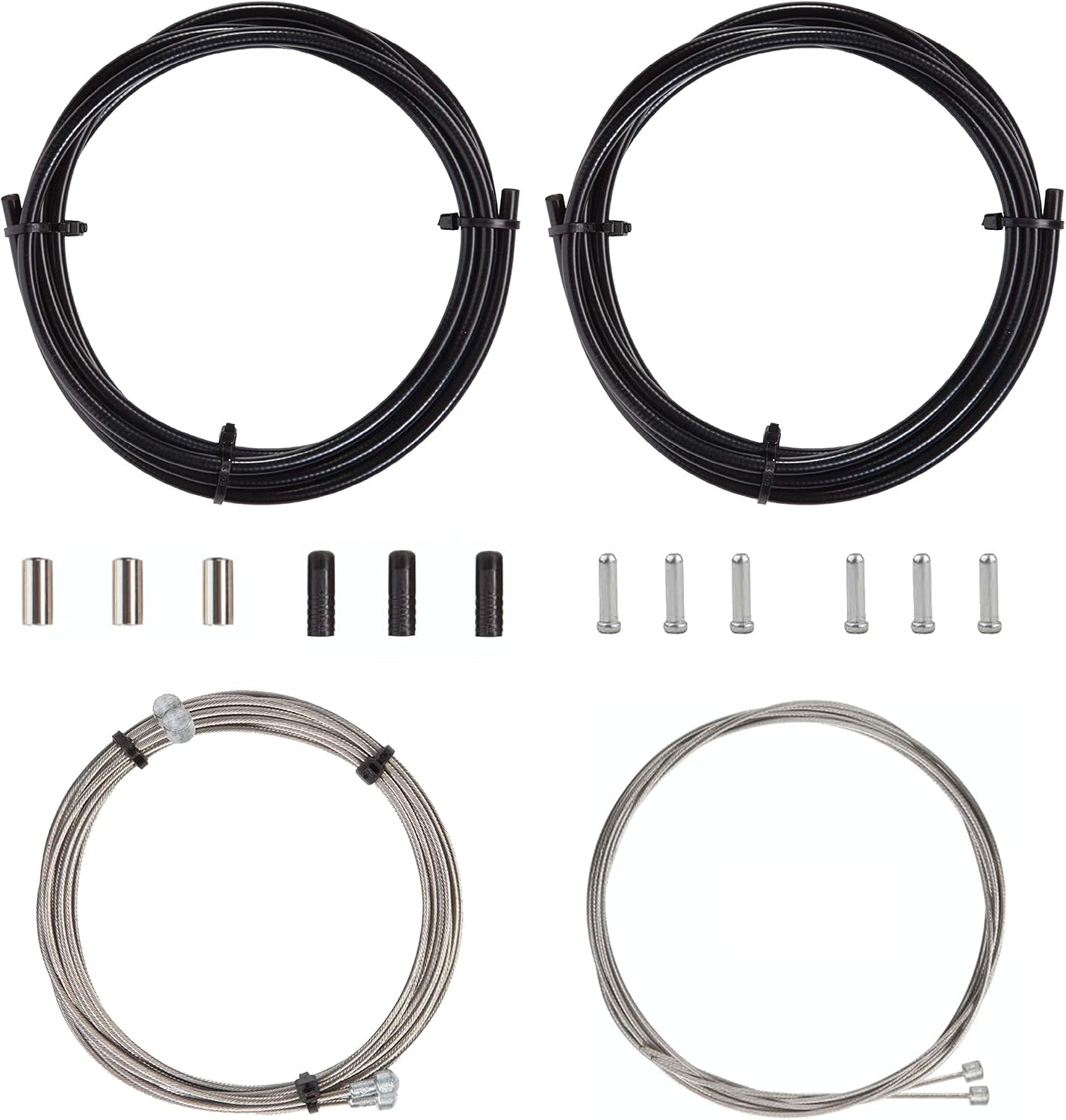 Vitel Cycles Bike Brake and Shift/Gear Cable set Black