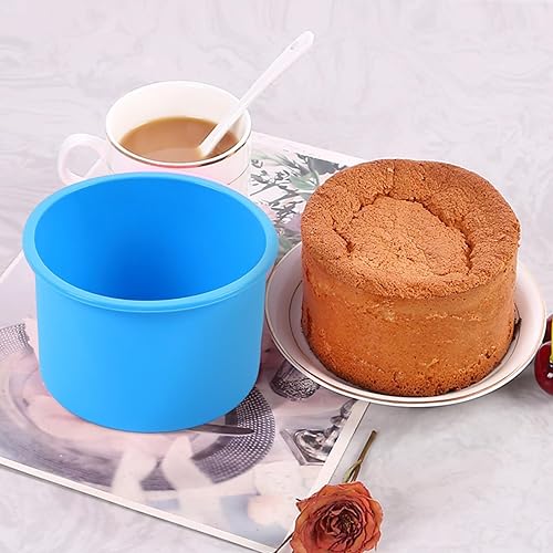 Miniatura 2 de 12 moldes de silicona para tartas, molde redondo antiadherente de silicona de 4 pulgadas, molde para hornear fácil de limpiar para cocina