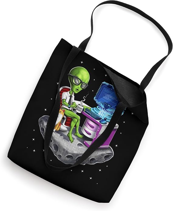 Alien Programmer Coding Software Engineer Developer Coder Tote Bag