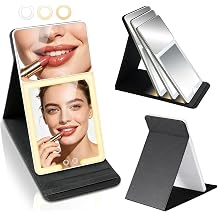 Upgraded Foldable Led Makeup Vanity Mirror with 20X Magnifying