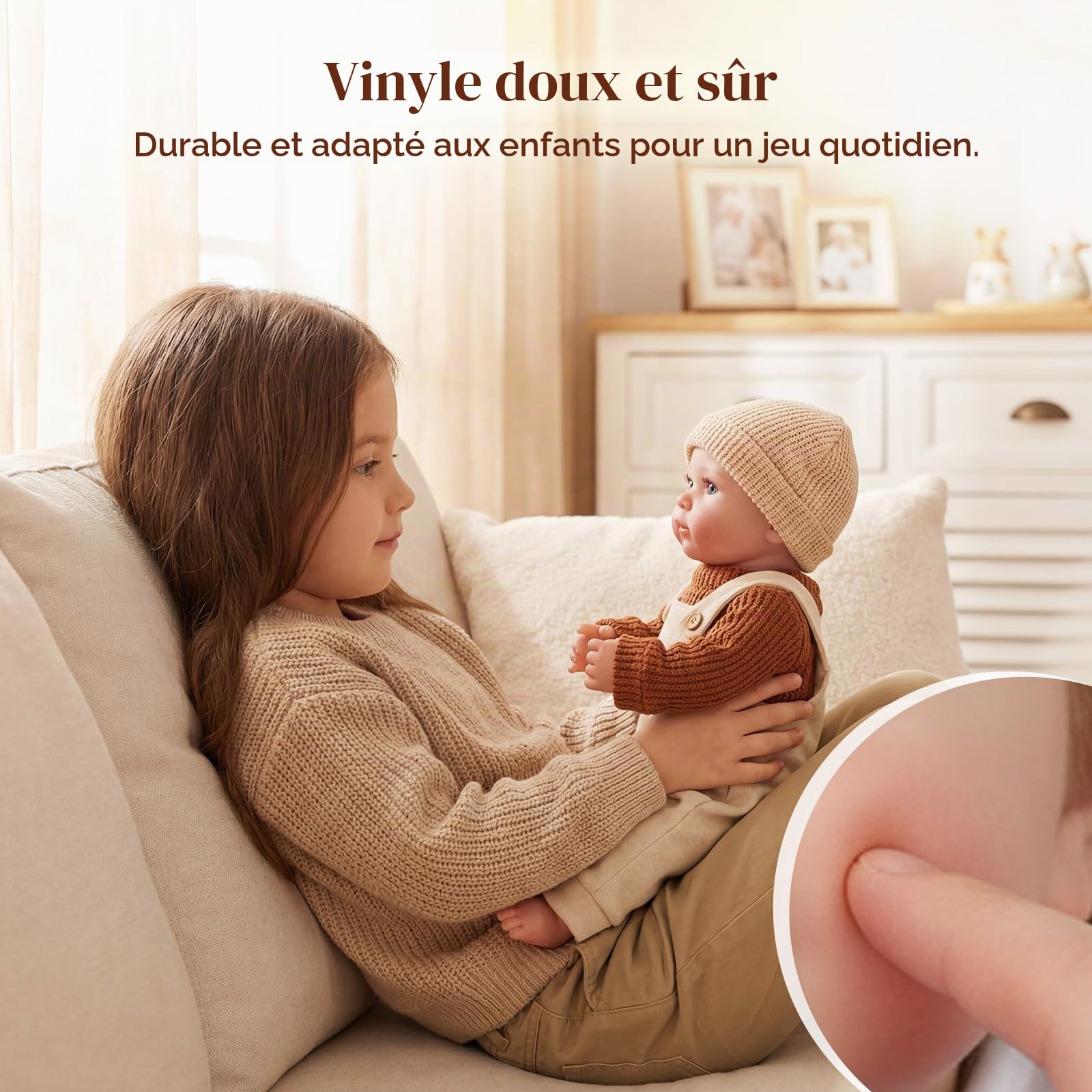 BABESIDE Poupée Bébé Réaliste 50 cm Nouveau-Né Garçons
