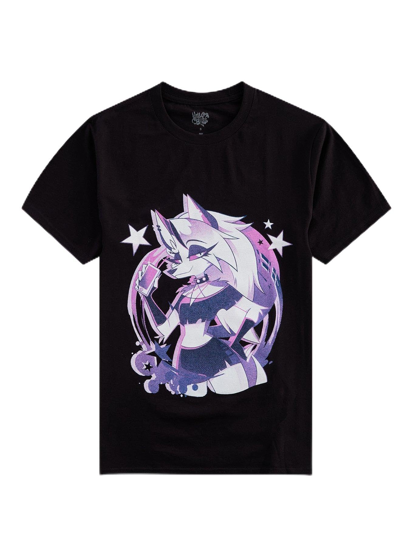 Helluva Boss Loona Stars T-Shirt Black Large