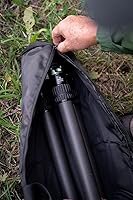 Vista 5 de Fanaue Funda de trípode con compartimentos, 39.4 x 9.8 x 9.8 pulgadas, bolsa de trípode resistente con correas para el hombro, funda de transporte