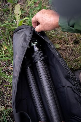 Miniatura 5 de FANAUE Funda de trípode con compartimentos, 39.4 x 9.8 x 9.8 pulgadas, bolsa de trípode resistente con correas para el hombro, funda de transporte