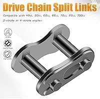 Vista 3 de 10 unidades de 415 conectores maestros de reparación de cadena de transmisión para 49 cc, 50 cc, 60 cc, 66 cc, 70 cc, 80 cc, 2 tiempos, motor
