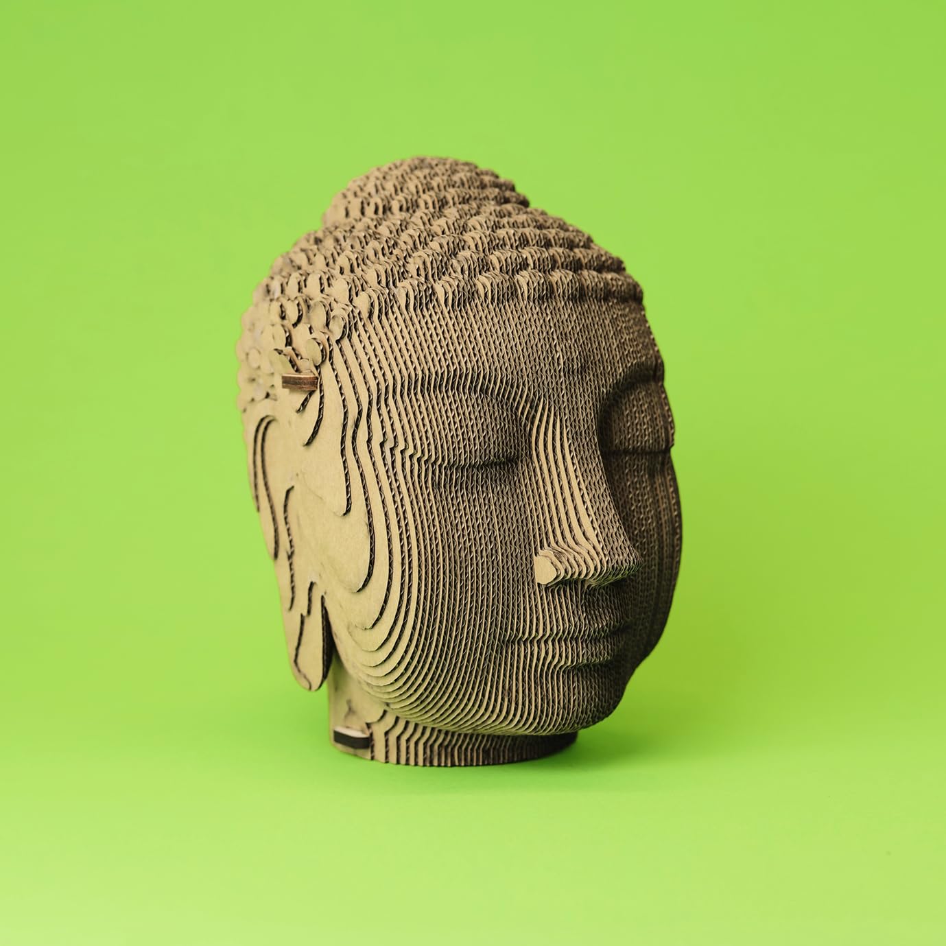 Statua di Buddha Puzzle 3D in Cartone – Modellino da Costruire | 79 Pezzi, 18 × 15 × 11 cm – Kit Scultura Fai da Te da Dipingere, Materiali Riciclati, Ragazzi e Adulti, Idea Regalo