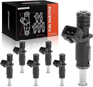 A-Premium Fuel Injectors Compatible with BMW 323i, 325i, 325xi, 328i, 328i xDrive, 328xi, 330Ci, 330i, 330xi, X5, 525i, 525xi, 528i, 530i, X3, 128i, Z4, 2.5L 3.0L, Set of 6, Replace# 13537531634