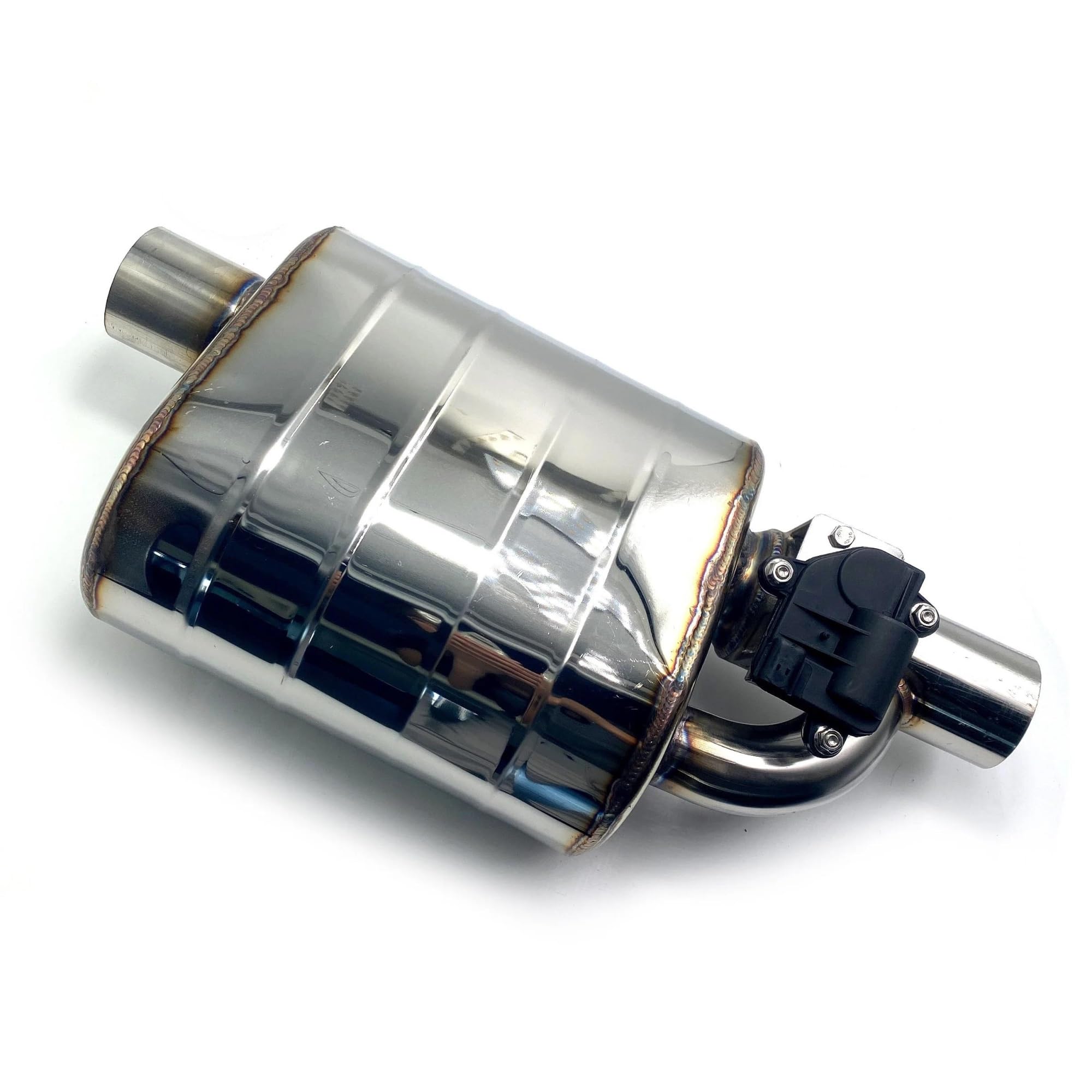 Tubo di Scarico Auto Scarico Controllo Valvola Elettrica Tubo Scarico Silenziatore Valvola Marmitta Acciaio Inossidabile 51/63/76mm Tubo Scarico Coda(51MM Right)