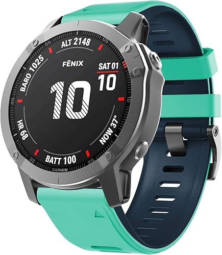 Miniatura 38 de NotoCity Compatible with Fenix 6X Watchbands Silicone Sport Watch Strap for Fenix 5X/5X Plus/Fenix 6X Pro/Fenix 7X/Fenix 3/Fenix 3 HR/Tactix/Descent