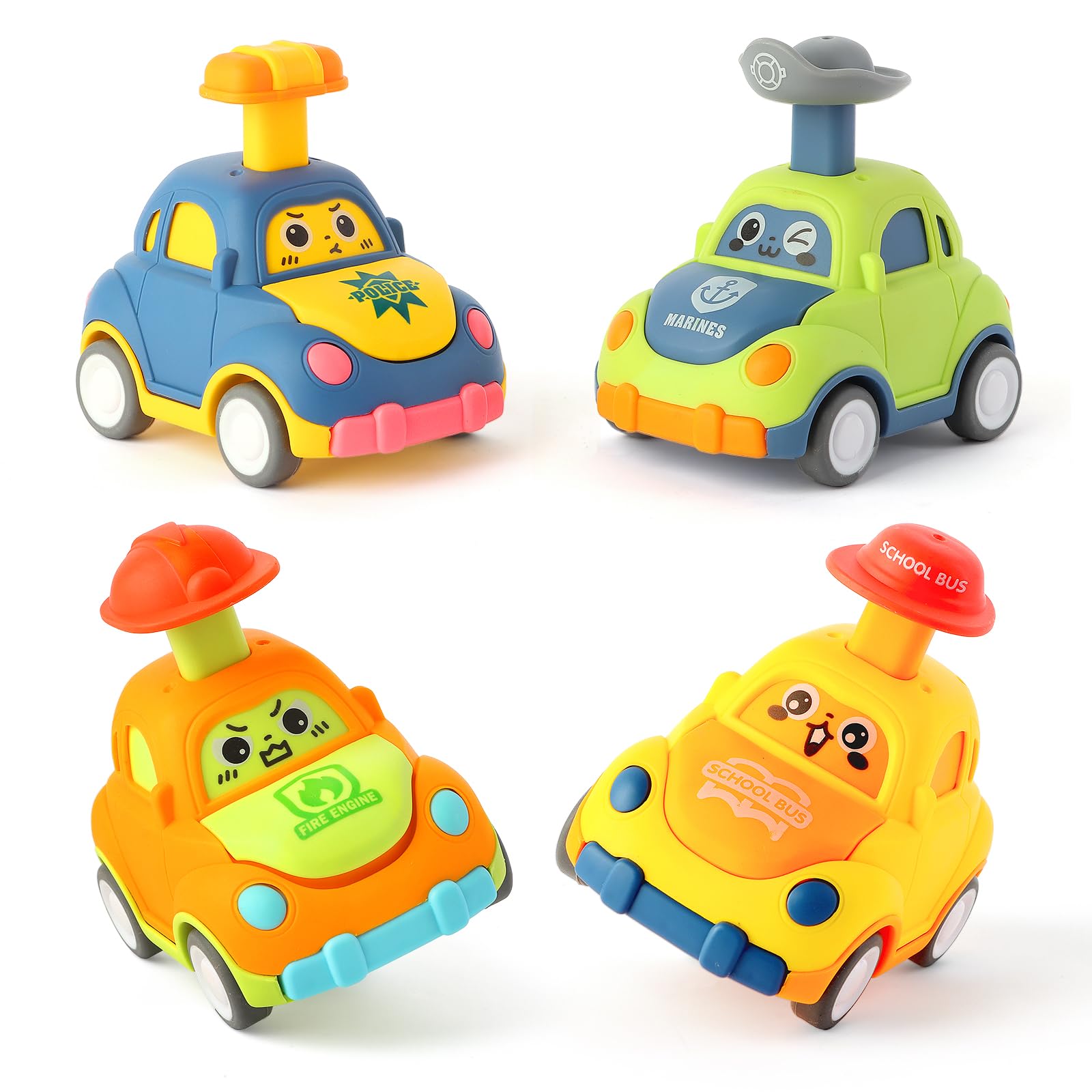 Car Toys for Toddlers 2-3 Year Old Boy Birthday Gift for Boys Girls 2-3 Pull Back City Vehicle Toys Goodie Bags Stuffers Party Favors for Kids