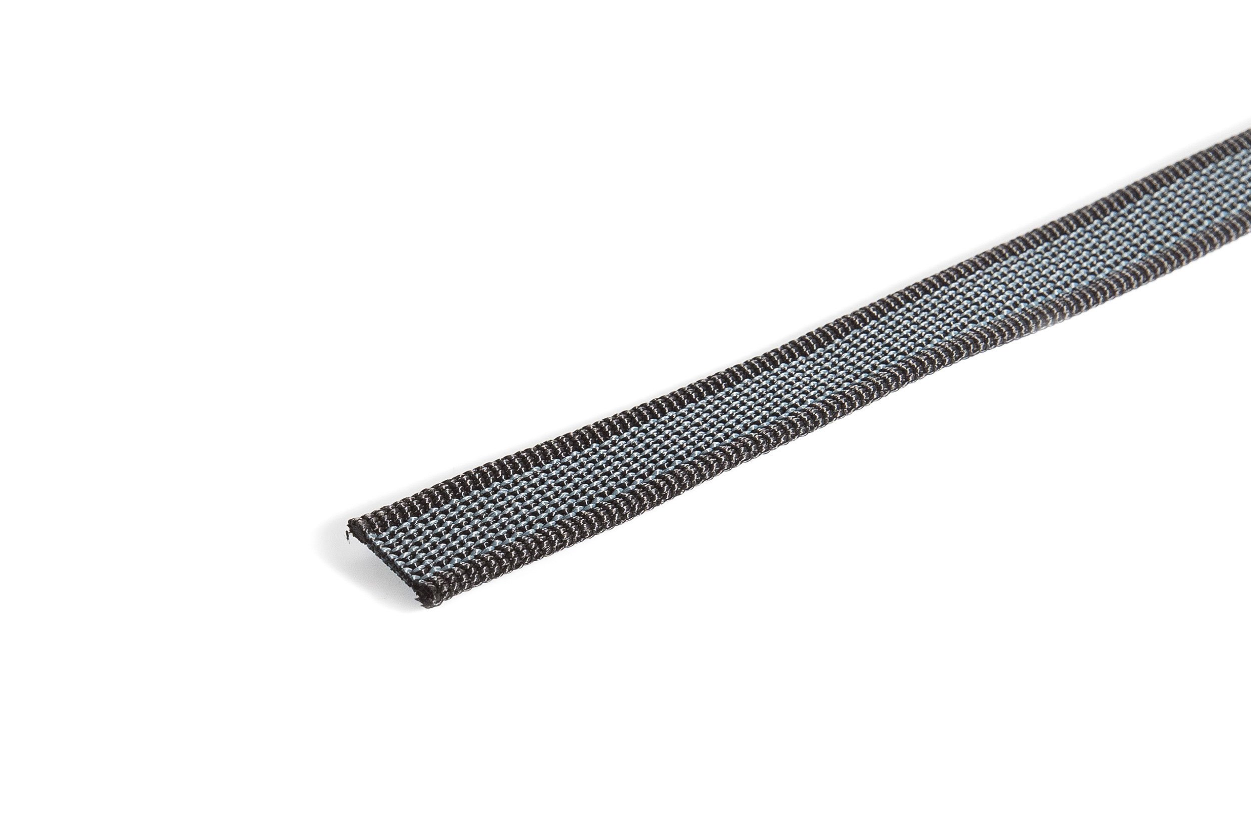 IDC Color & Gray gumierte Leine, 14 mm x 1 m ohne Schlaufe, Schwarz-Grau - 2