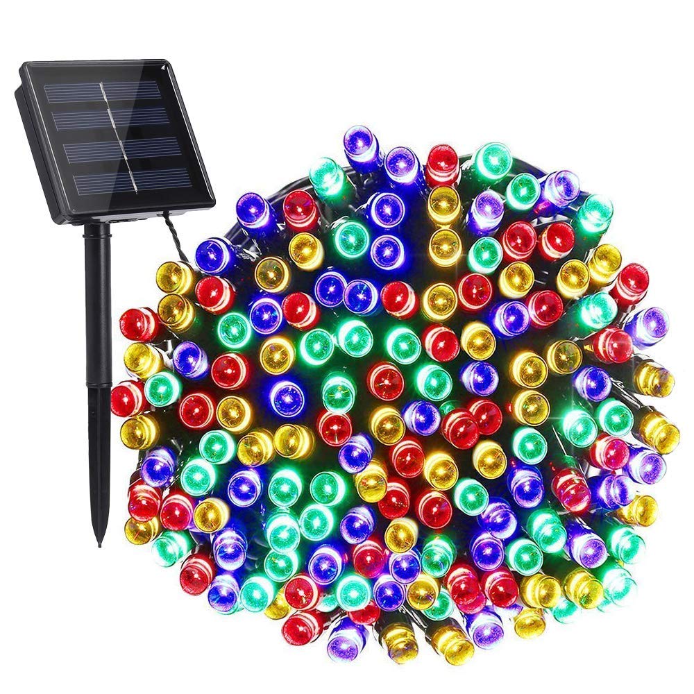 NEXVIN Solar Christmas Fairy Lights, 66ft/20M 200 LED Outdoor String Lights