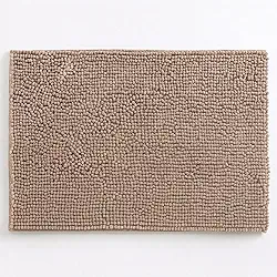 01 Tapete para Banheiro - 60cm x 40cm - Tapete Popcorn Antiderrapante Bolinha (Bege)