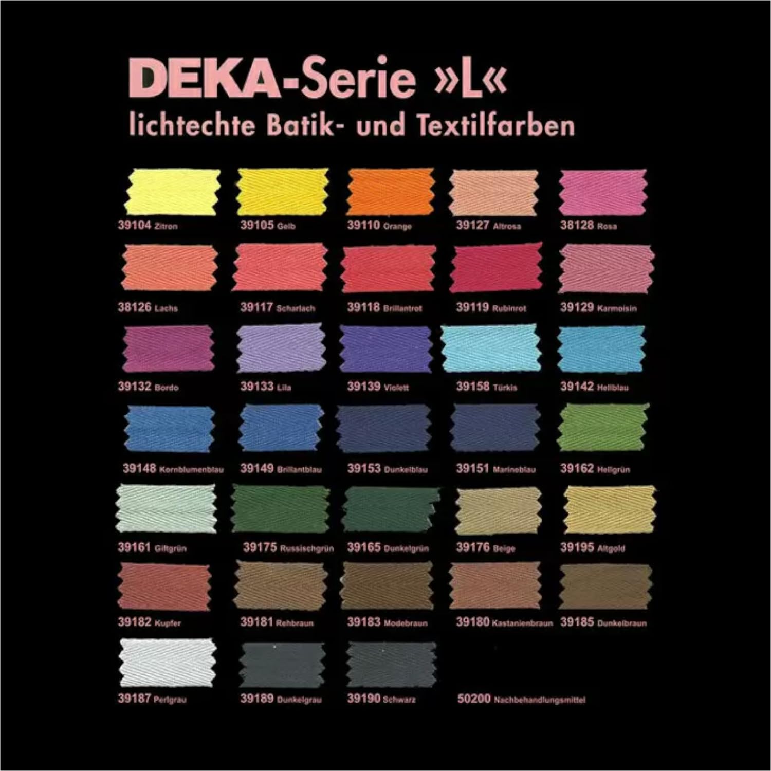 CREATIV DISCOUNT DEKA-Textilfarbe, Batikfarben, Stoff-Färbefarben, Serie L, lichtecht, 500g (Marineblau)