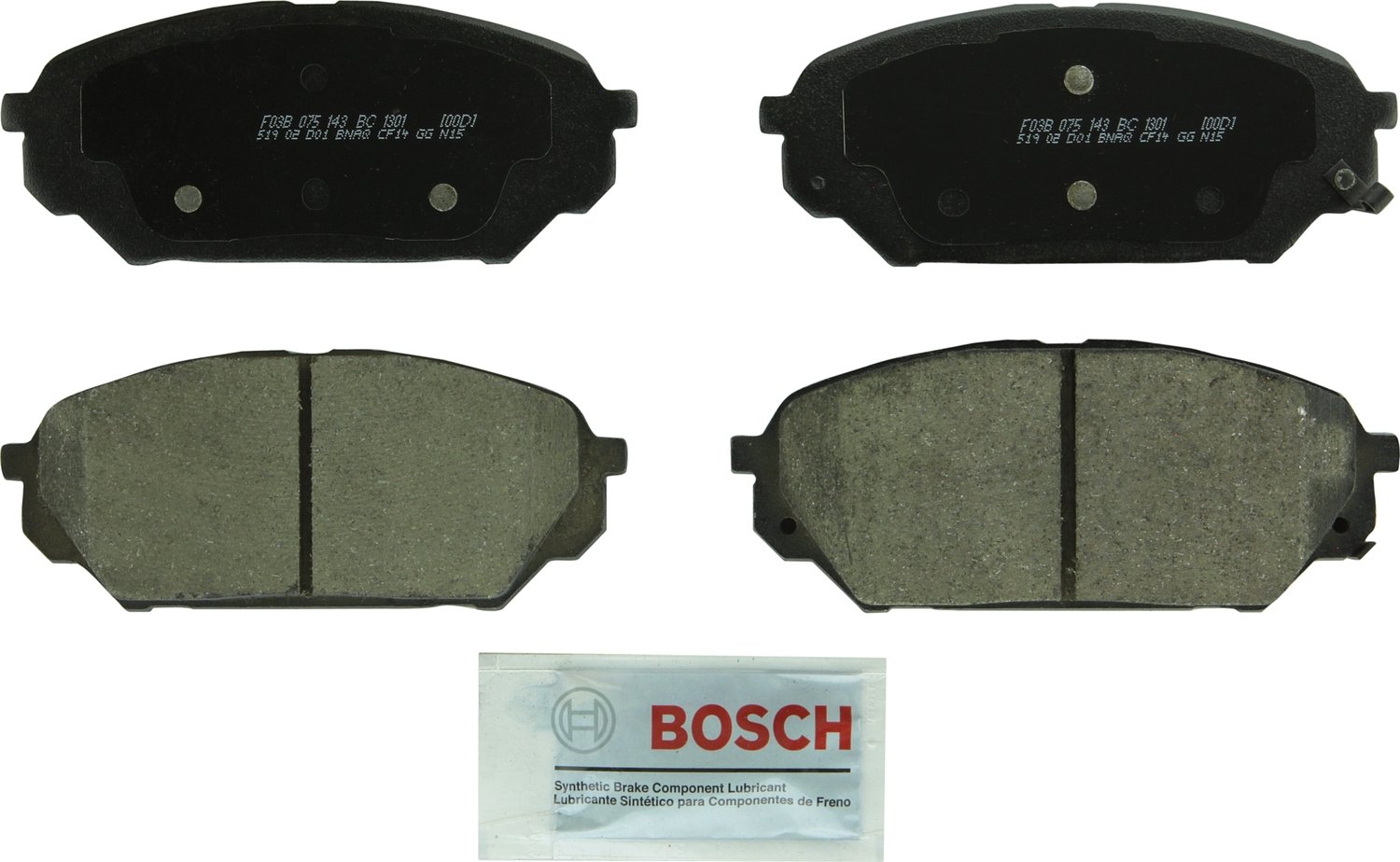 Bosch Automotive BP1078 QuietCast Premium Semi-Metallic Disc Brake Pad Set For: Subaru Forester, Legacy, Outback, B9 Tribeca, Tribeca, WRX, Front — view 55