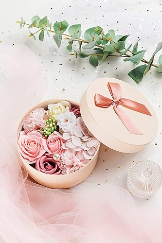 Miniatura 4 de Jabón de baño de flores perfumadas de flores de clavel con tallo, jabón de flores en caja de regalo, regalo para cumpleaños, día de San Valentín,