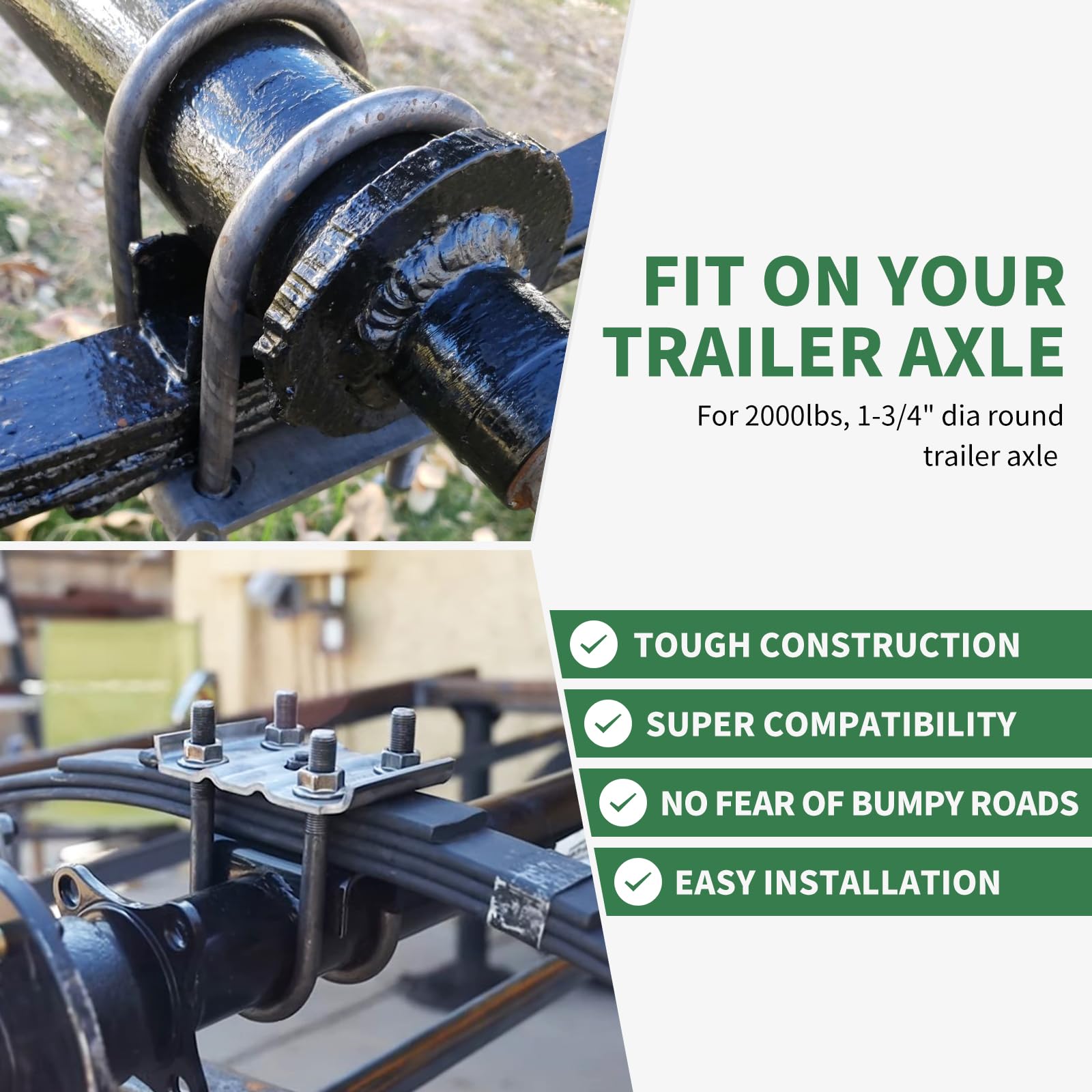 Trailer U Bolt Kit - 2000 lbs Capacity -5 Trailer U Bolt Kit - 2000 lbs Capacity -5