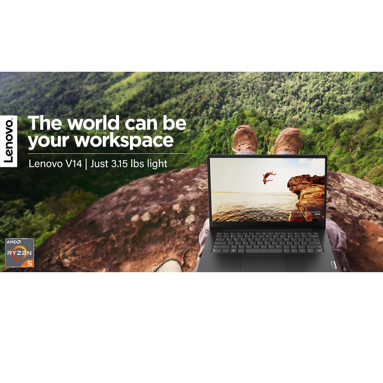 Amazon.com: Lenovo Business Laptop, 14 inch FHD Display, AMD Ryzen