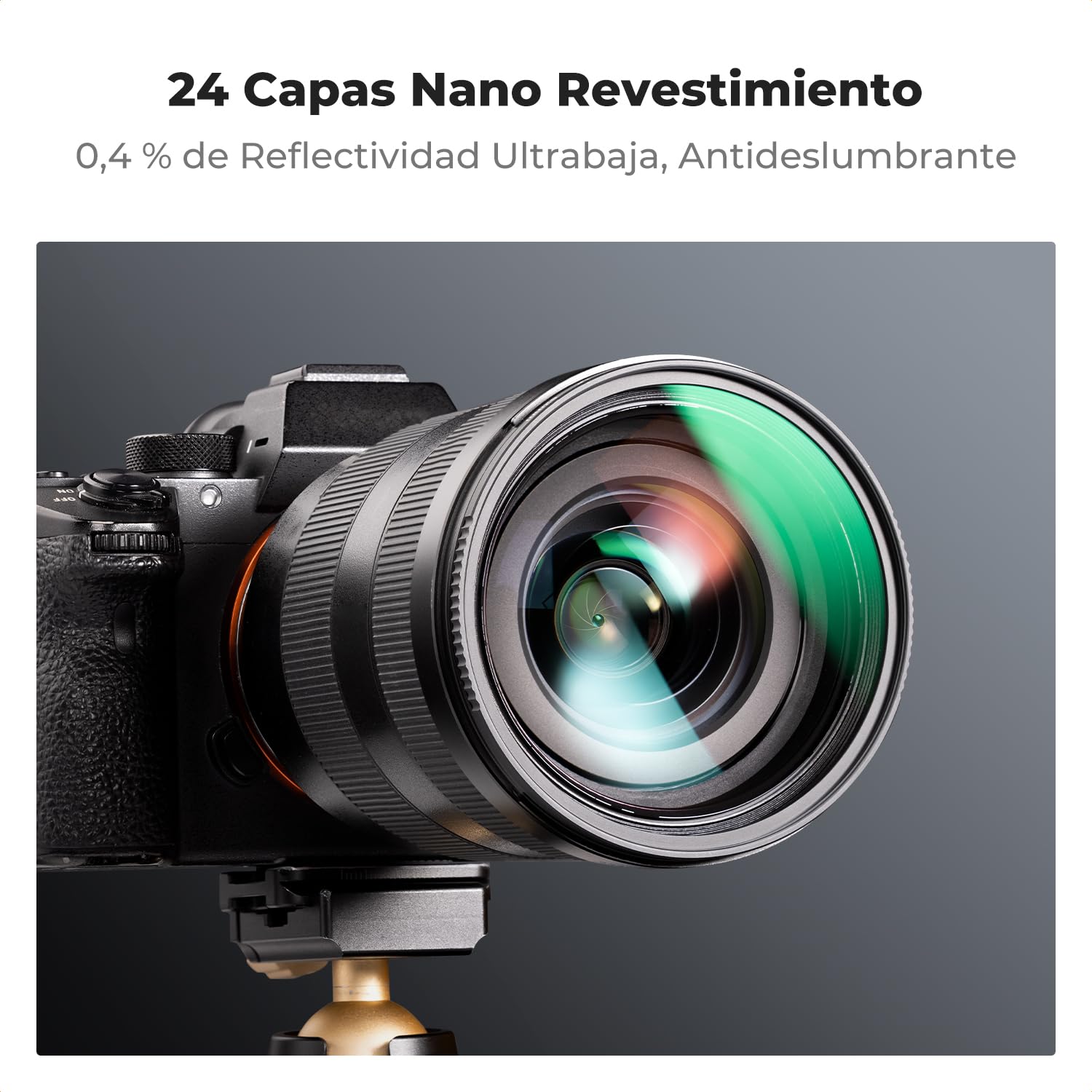 K&F CONCEPT Nano-D Filtro 82mm Polarizador Circular CPL Slim HD de Vidrio Óptico con 24 Capas Nano Revestimiento