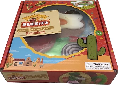Stretcheez Burrito  Comida de juego para niños  Alimentos y coberturas elásticos  Mezcla y combina  Colecciónalos todos  Funciona con cocinas de