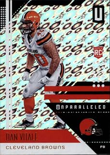 2018 Panini Unparalleled Flight Football Card #48 Dan Vitale Cleveland Browns Official NFL Trading Card