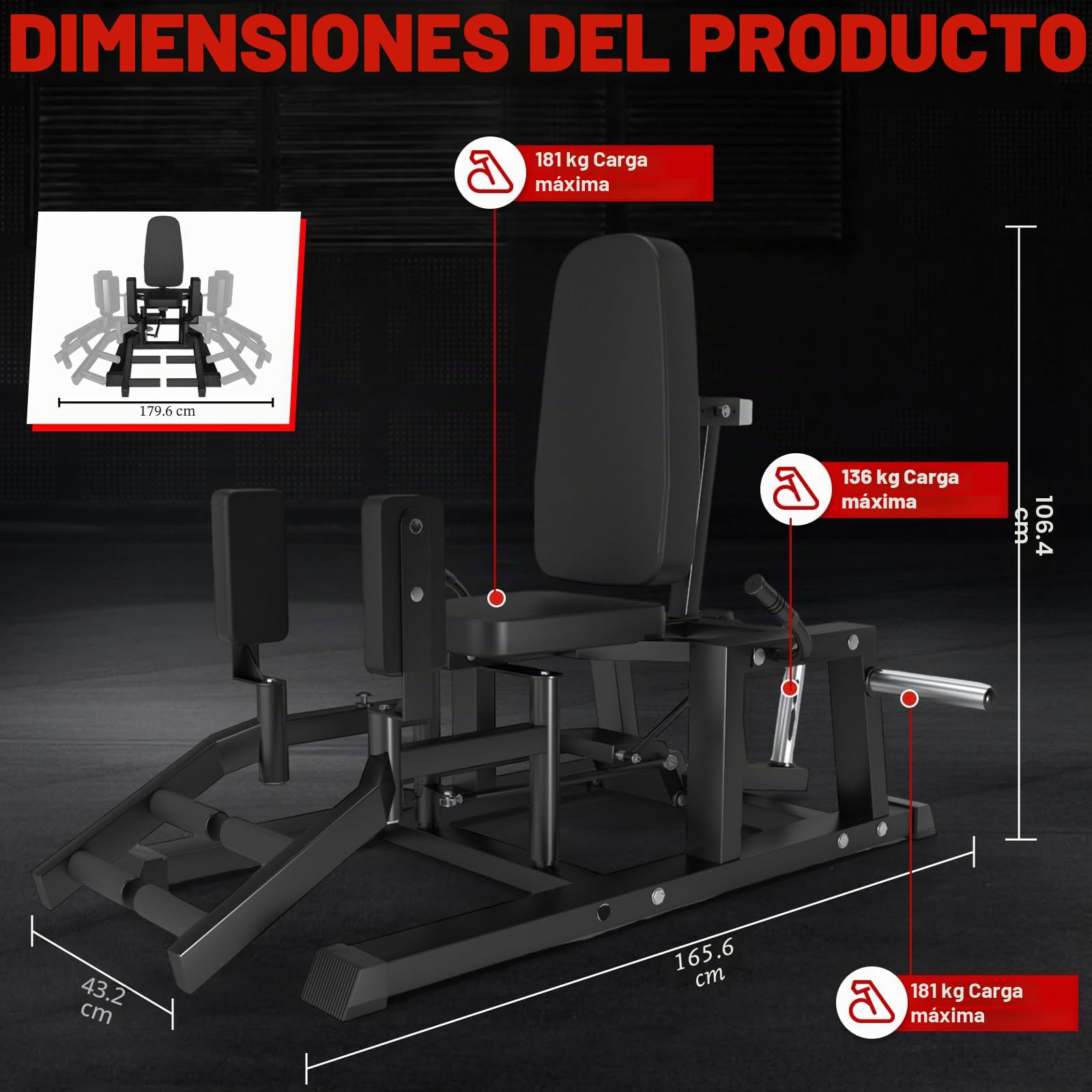 Abductores de cadera, entrenador abductor, aductores, dispositivo de entrenamiento de muslos, entrenamiento de muslos interiores y exteriores, máquinas de músculos glúteos con interruptor de 6 niveles
