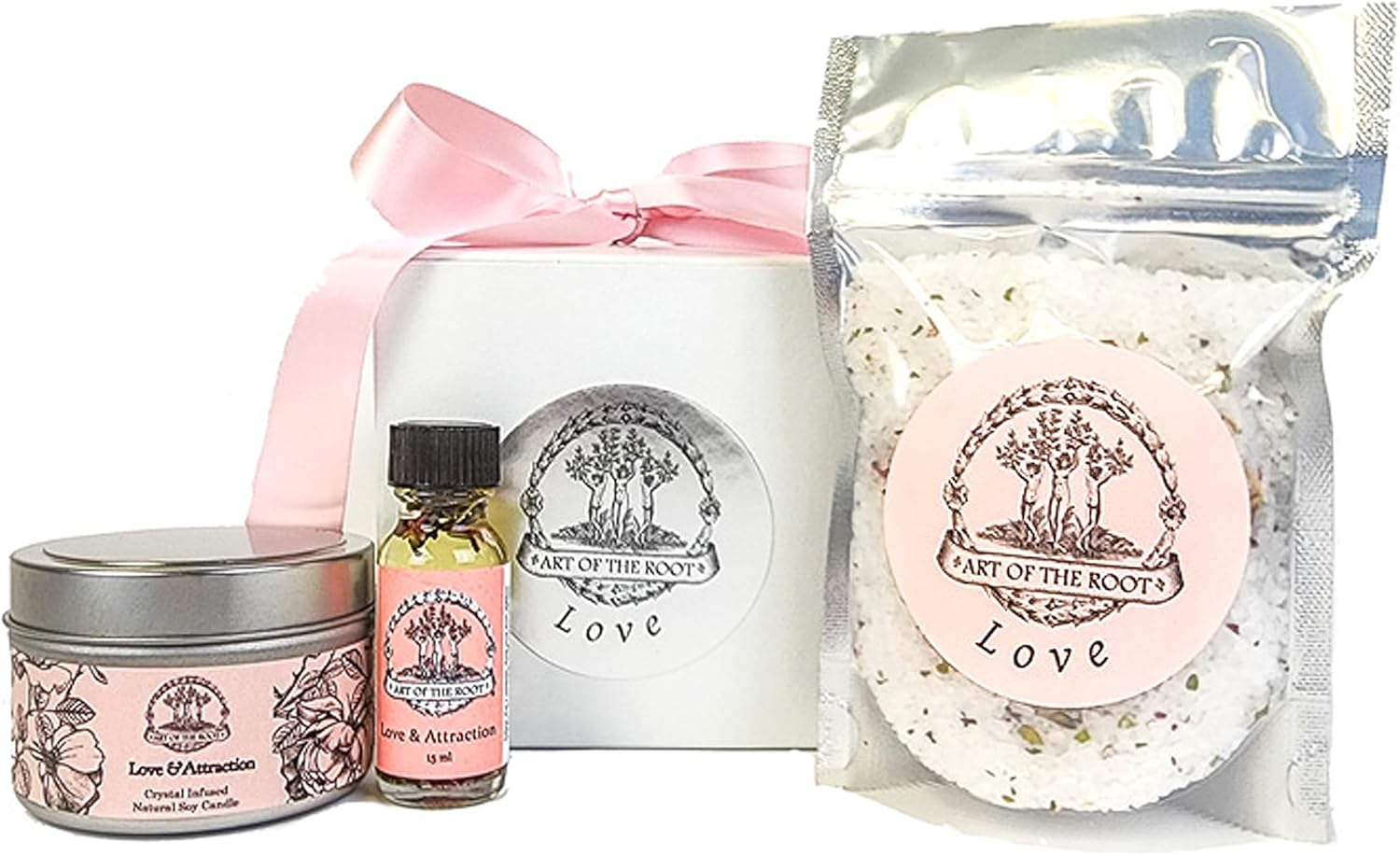 Love Ritual Gift Set | Romance, Commitment, Passion & Relationship Rituals | Handmade with Herbs & Oils | Hoodoo Wiccan Pagan Conjure