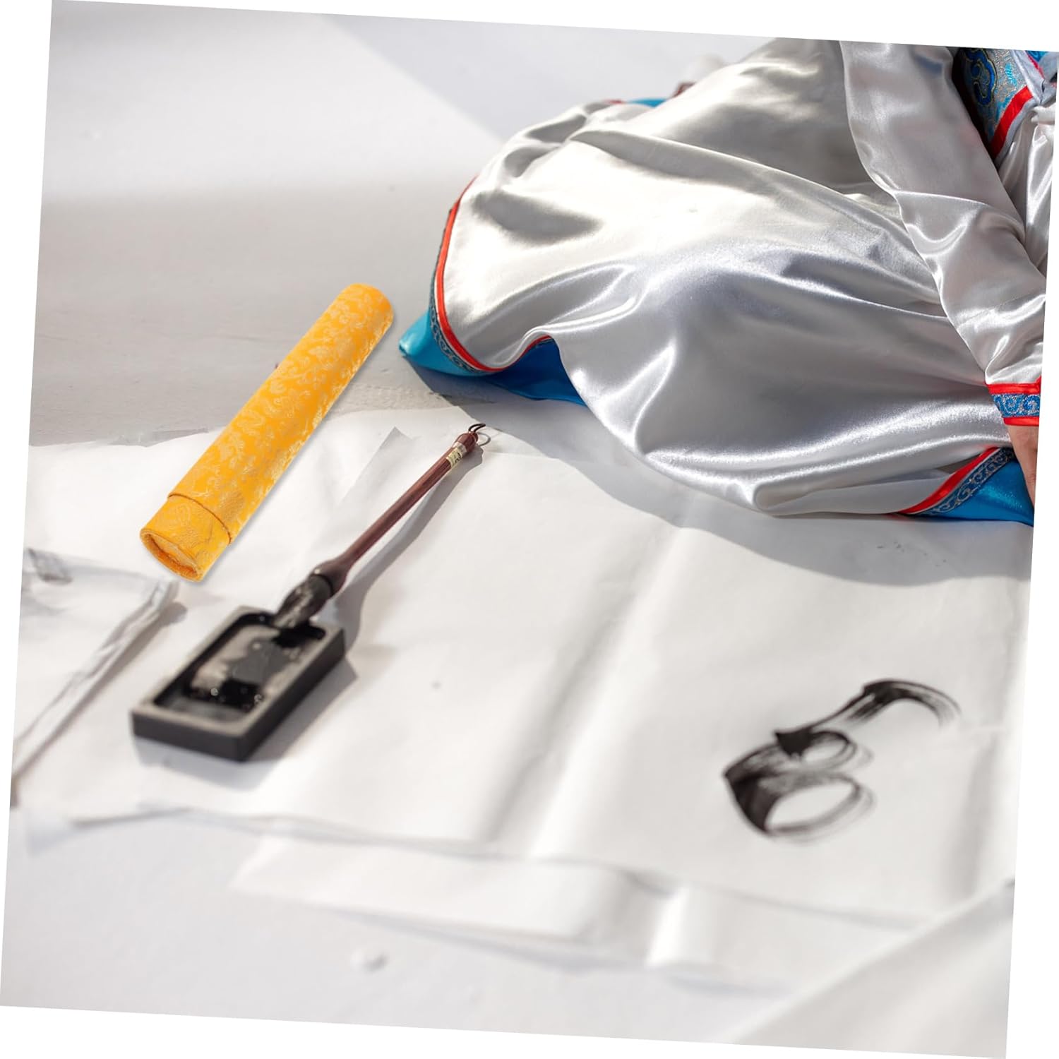 KOCKSHION スクロール収納チューブ アートワーク用 カリグラフィースクロールホルダー 伸縮デザイン 中国絵画や書類用 ドラゴ