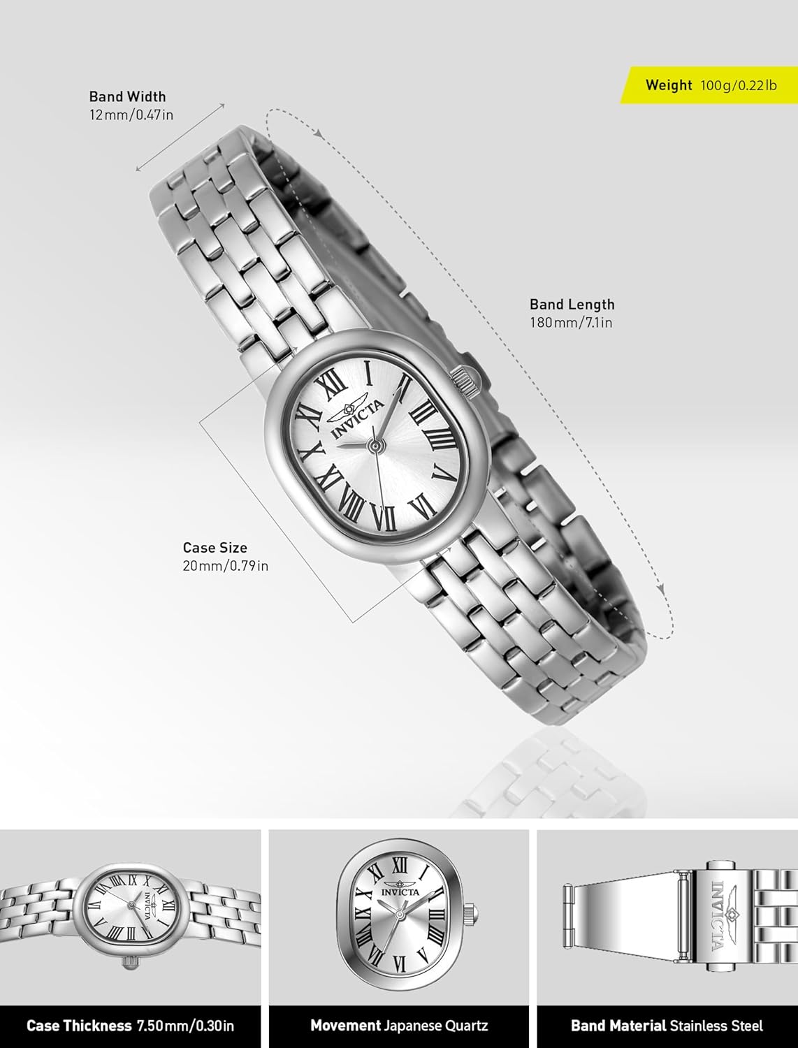 Invicta Angel Lady 20mm PC21J - Image 3