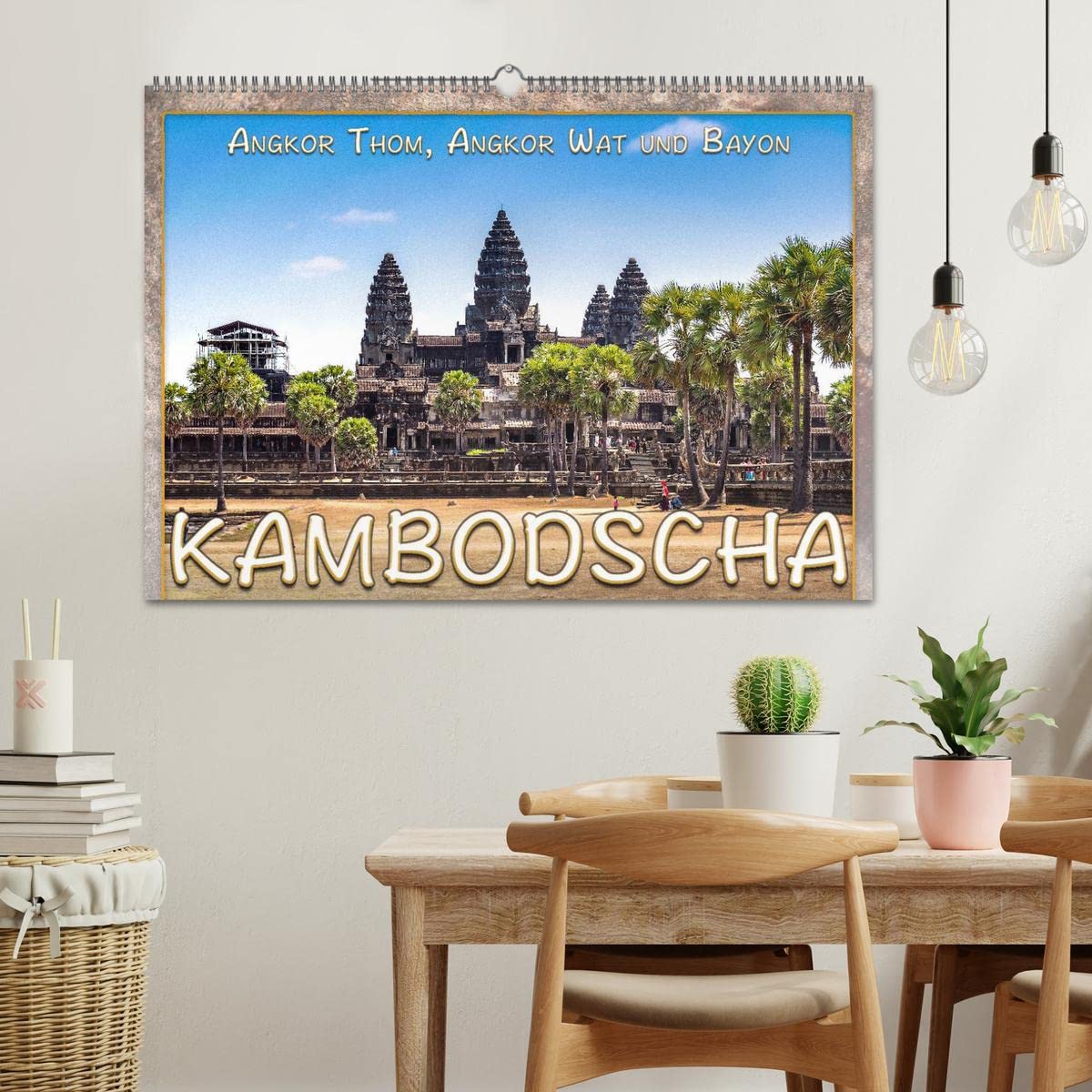 Kambodscha, Angkor Thom, Angkor Wat und Bayon (Wandkalender 2026 DIN A2 quer), CALVENDO Monatskalender: Angkor, eine der größten religiösen Bauwerke der Erde. (CALVENDO Orte)