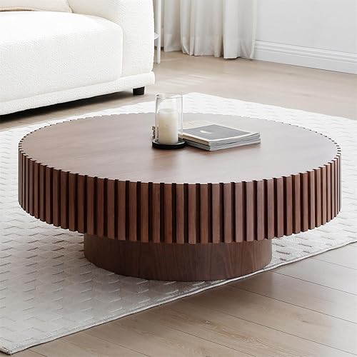 Miniatura 17 de LKTART Mesa de Centro con Tapa Elevable para Sala de Estar, Mesa de Centro Acanalada de Acento con Almacenamiento, Mesa de Té Central Rectangular